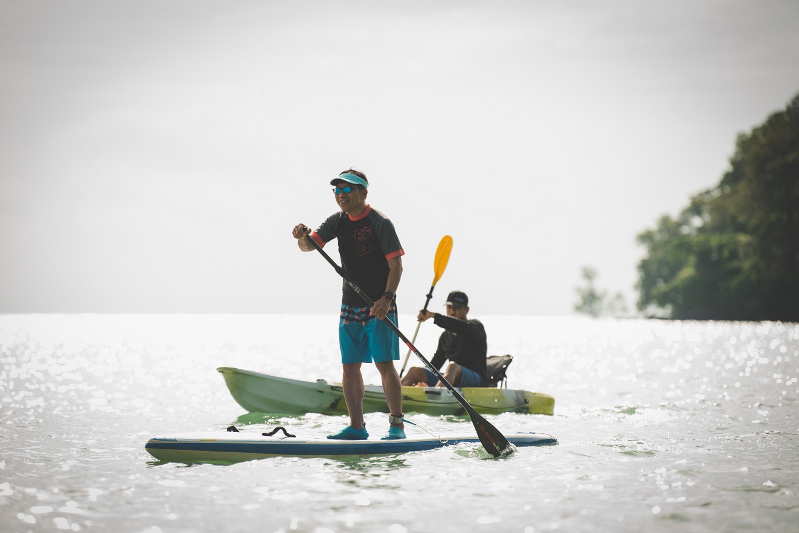 Paddle boarding