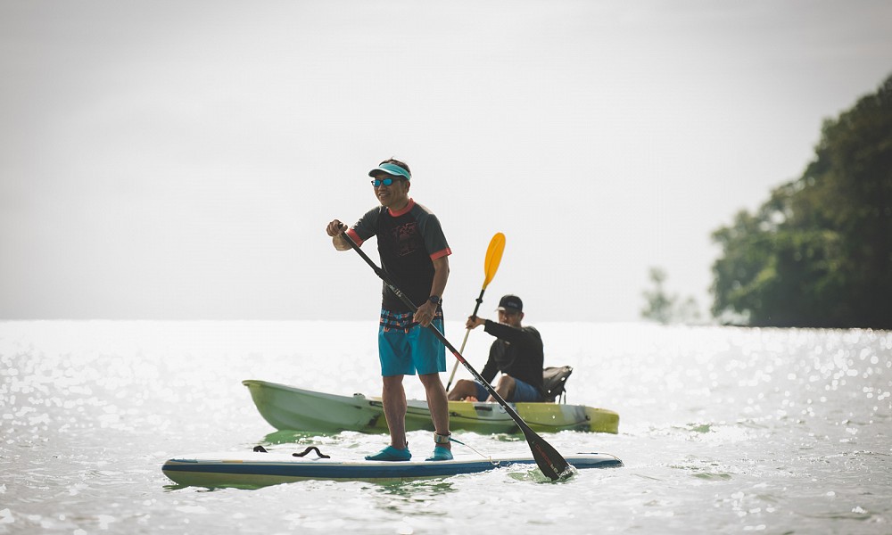 Paddle boarding