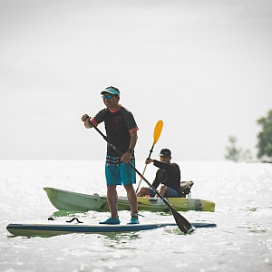 Paddle boarding